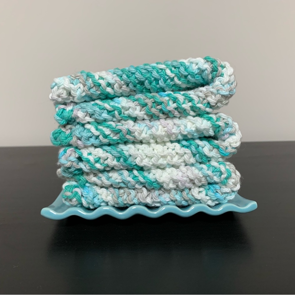 Hand Knit Cotton Dishcloths